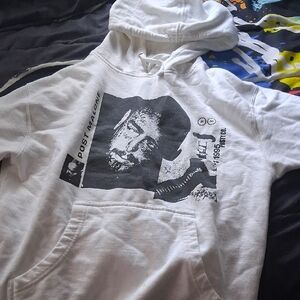 Graphic White Post Malone Hoodie